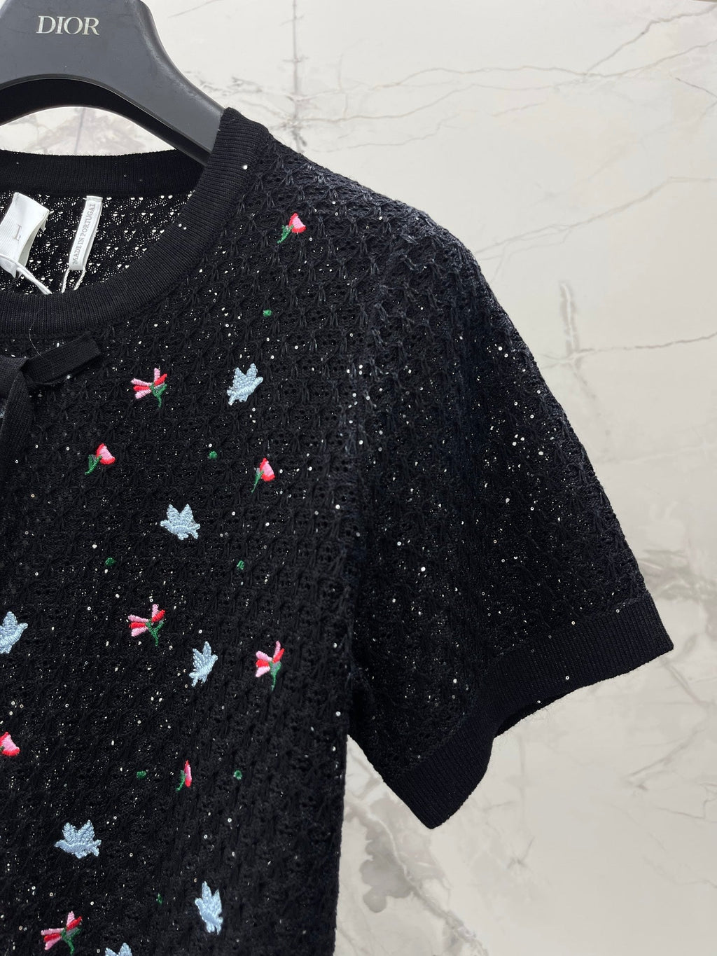 DIOR 26S SHORT-SLEEVE KNIT T-SHIRT 1314
