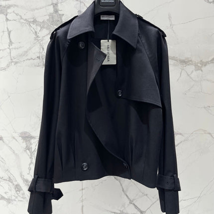 BALENCIAGA 26S CROPPED TRENCH JACKET 328