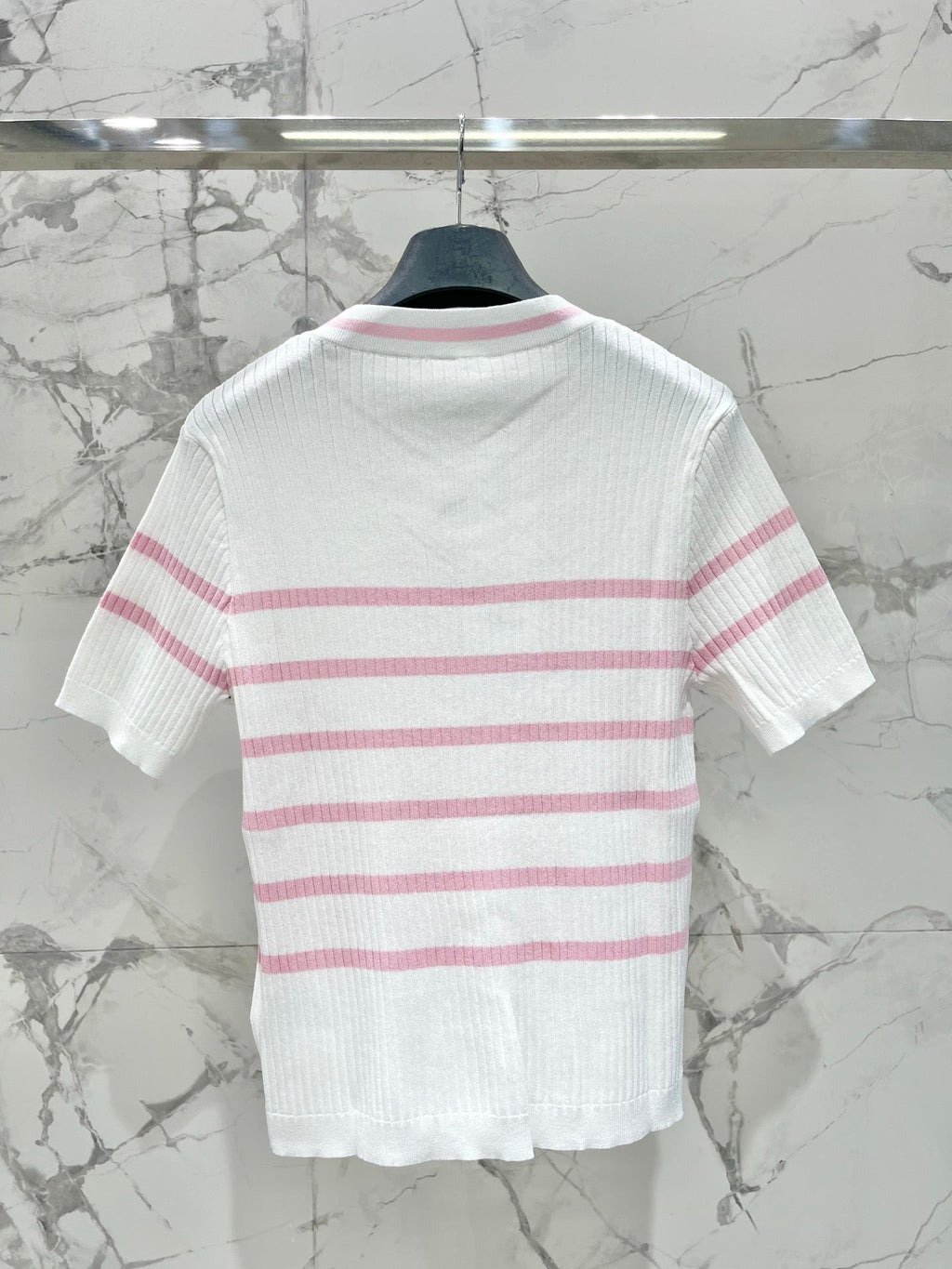 DIOR 26S SHORT-SLEEVE KNIT SWEATER 1329