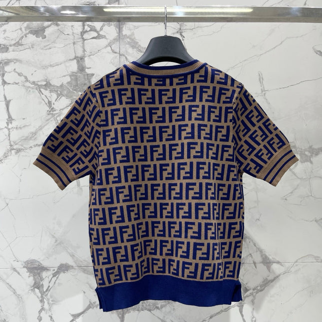 FENDI 26S SHORT-SLEEVE KNIT TOP 285