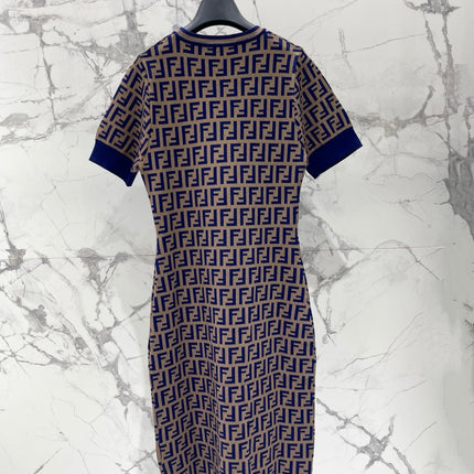 FENDI 26S SHORT-SLEEVE KNIT DRESS 284