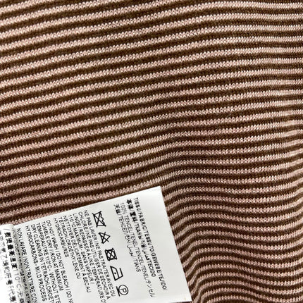 YSL 26S SHORT-SLEEVE MOCK NECK KNIT TOP 488
