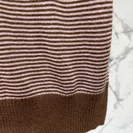 YSL 26S SHORT-SLEEVE MOCK NECK KNIT TOP 488