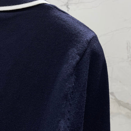 VALENTINO 26S LONG-SLEEVE KNIT POLO SHIRT 354