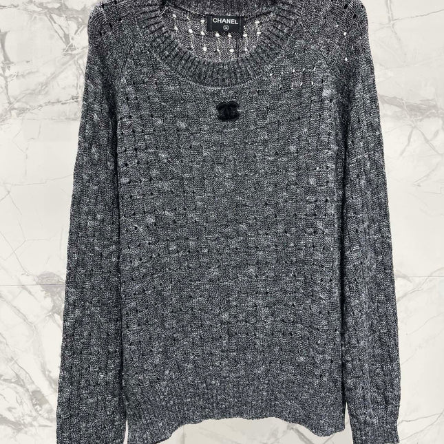 CHANEL 26S CREW NECK KNIT SWEATER 1604