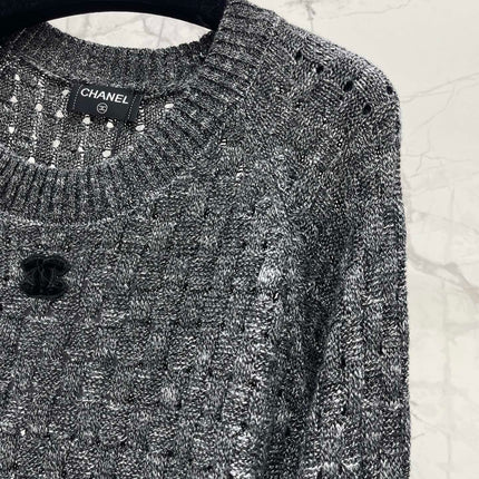 CHANEL 26S CREW NECK KNIT SWEATER 1604