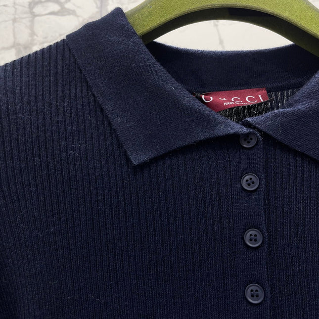 GUCCI 26S LONG-SLEEVE KNIT POLO 503