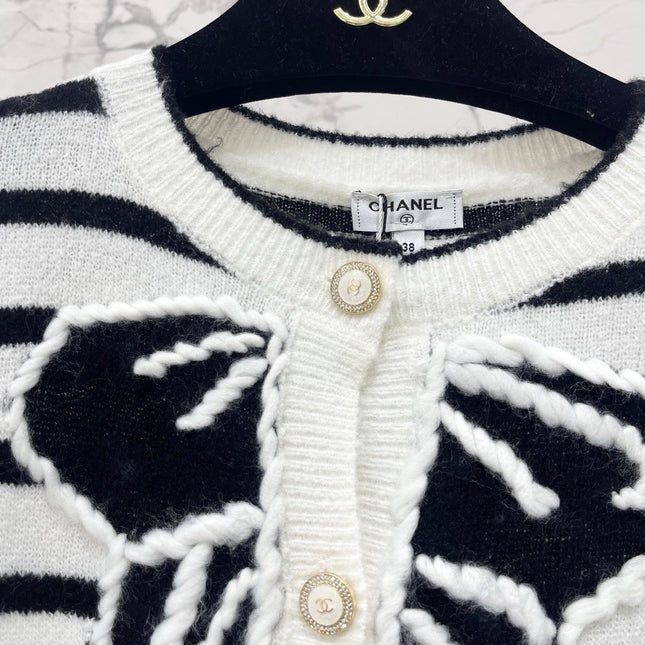 CHANEL 26S STRIPED CARDIGAN 1650