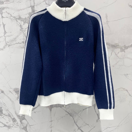 CELINE 26S ZIP-UP KNIT CARDIGAN 591