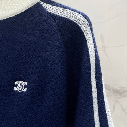 CELINE 26S ZIP-UP KNIT CARDIGAN 591