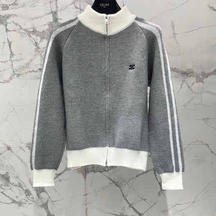 CELINE 26S ZIP-UP KNIT CARDIGAN 590