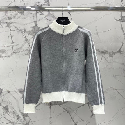 CELINE 26S ZIP-UP KNIT CARDIGAN 590