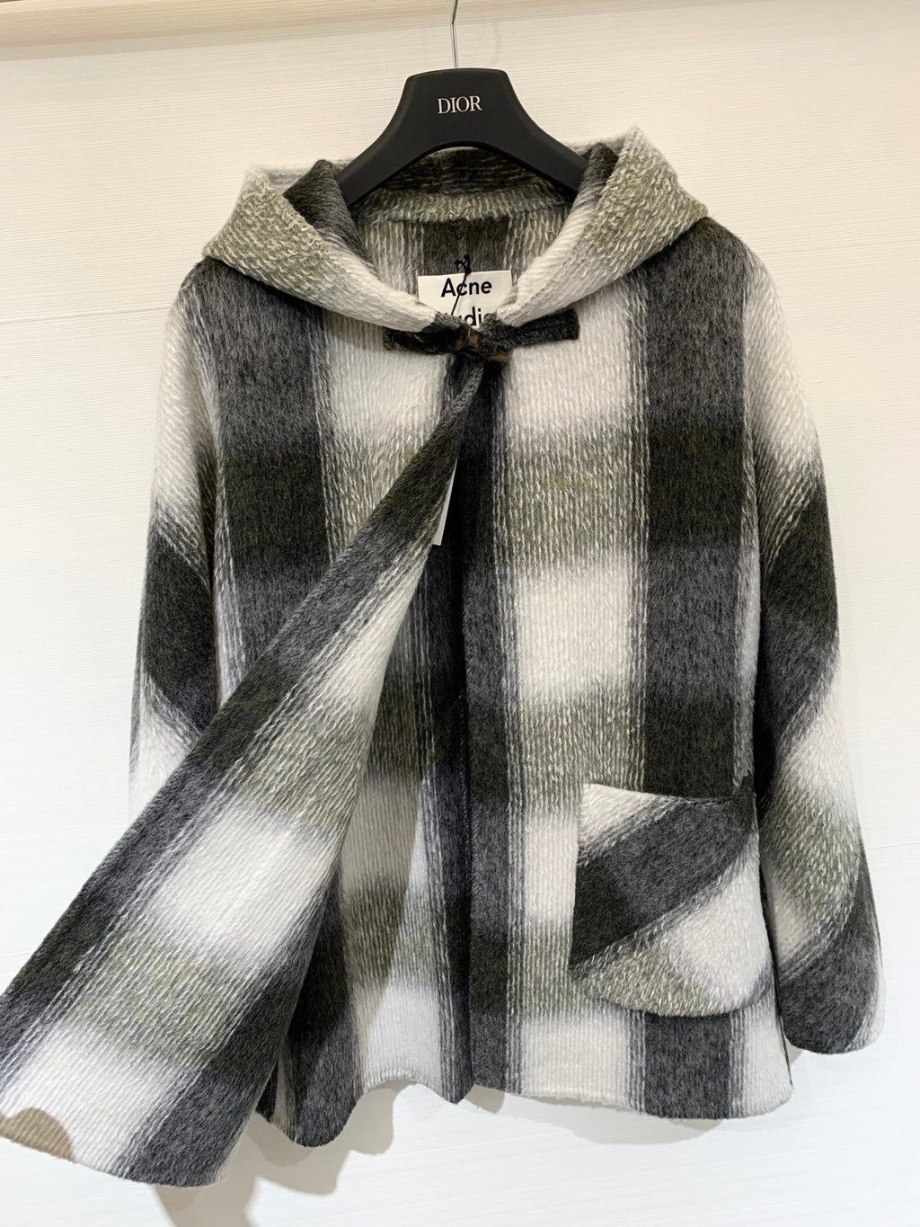 DIOR 25S DOUBLE-FACED WOOL COAT STYLE 292