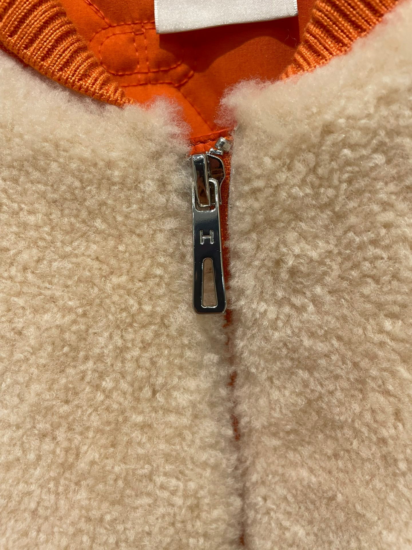 HERMES 25S SHEEPSKIN BOMBER JACKET 169