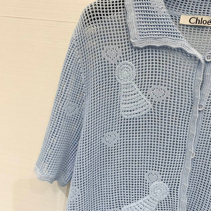 CHLOE 26S SHORT-SLEEVE KNIT TOP STYLE 67