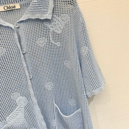 CHLOE 26S SHORT-SLEEVE KNIT TOP STYLE 67