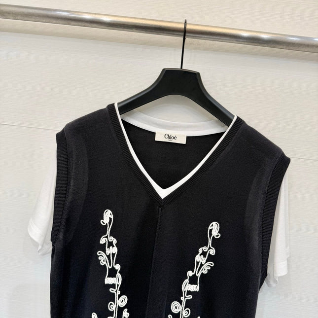 CHLOE 26S SHORT-SLEEVE KNIT TOP STYLE 62