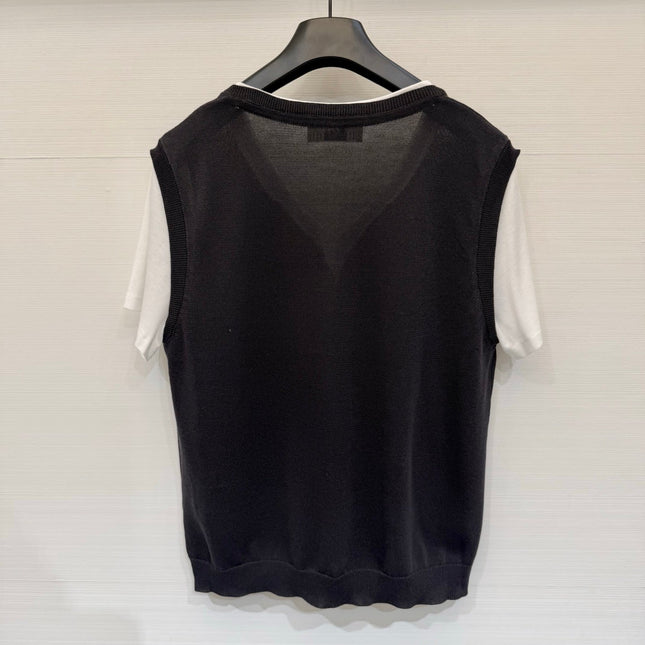 CHLOE 26S SHORT-SLEEVE KNIT TOP STYLE 62