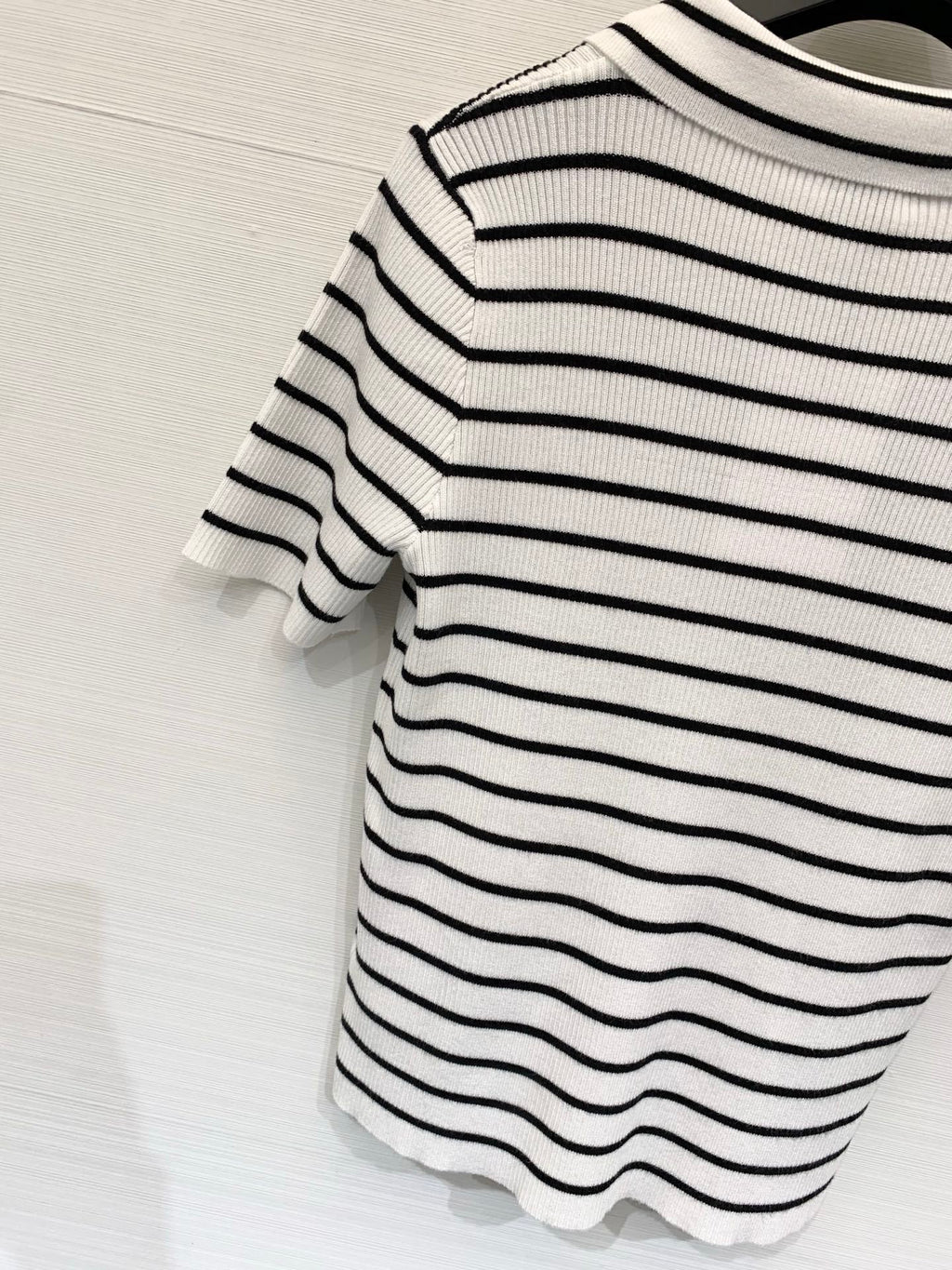 CELINE 26S STRIPED SHORT-SLEEVE POLO SHIRT 488