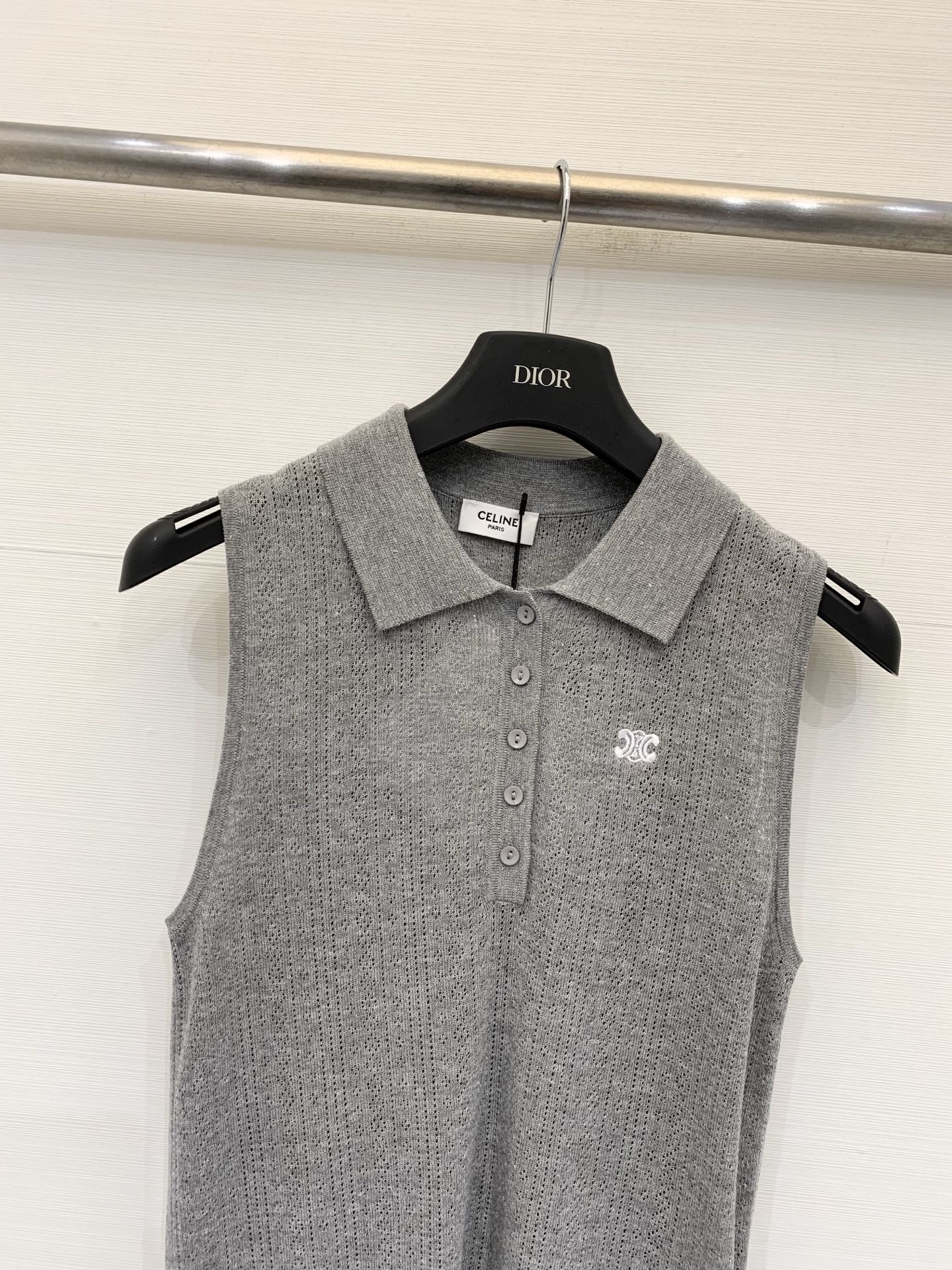 CELINE 26S SLEEVELESS POLO SHIRT 474