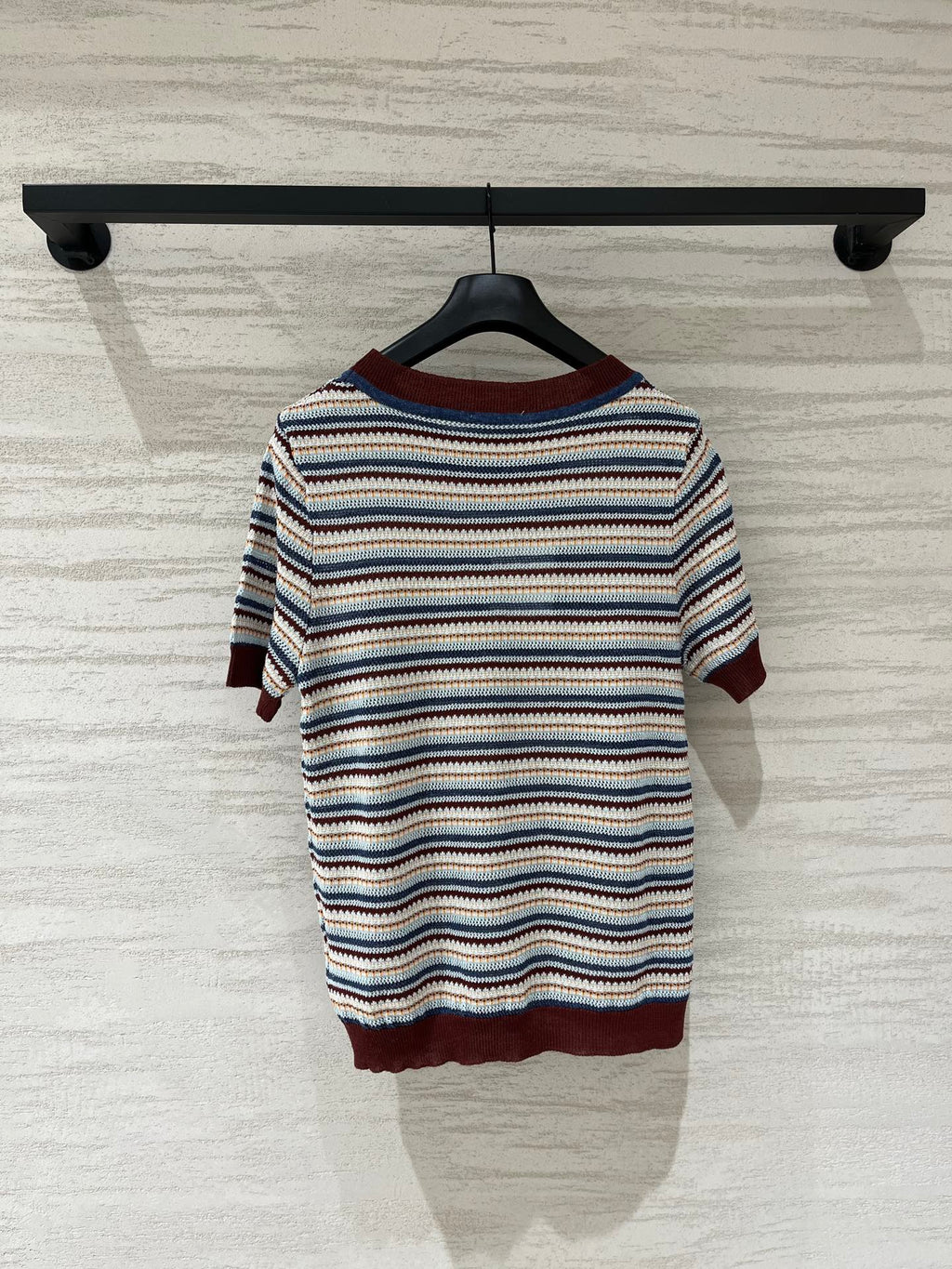 MONCLER 26S SHORT-SLEEVE KNIT T-SHIRT 672