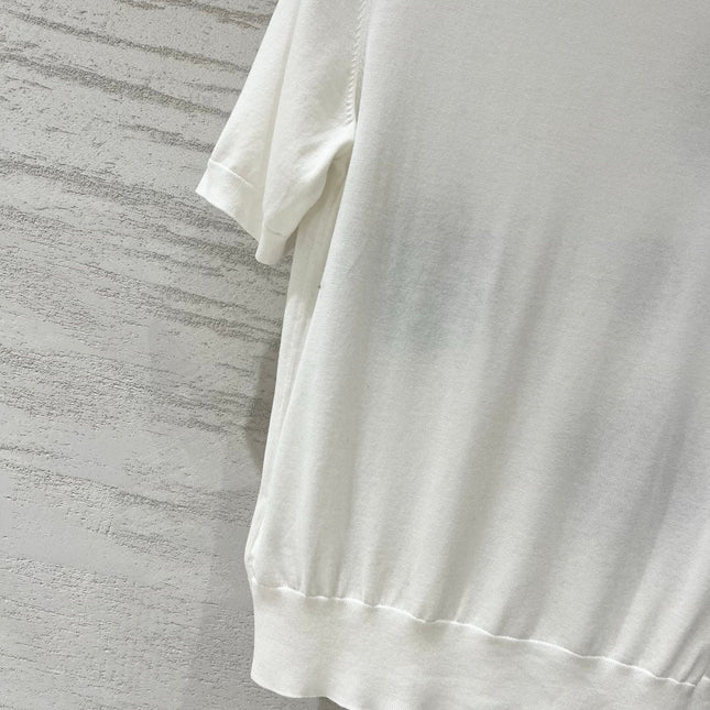 CHLOE 26S SHORT SLEEVE KNIT TOP STYLE 9