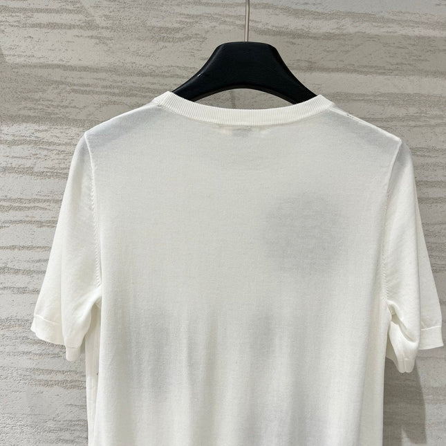 CHLOE 26S SHORT SLEEVE KNIT TOP STYLE 9