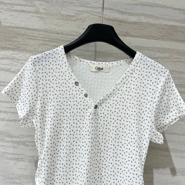 CHLOE 26S V-NECK T-SHIRT STYLE 7