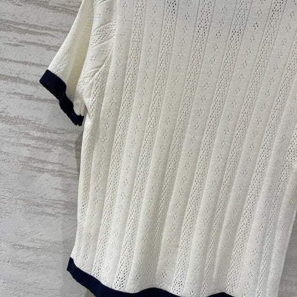 CHLOE 26S SHORT SLEEVE KNIT TOP STYLE 6