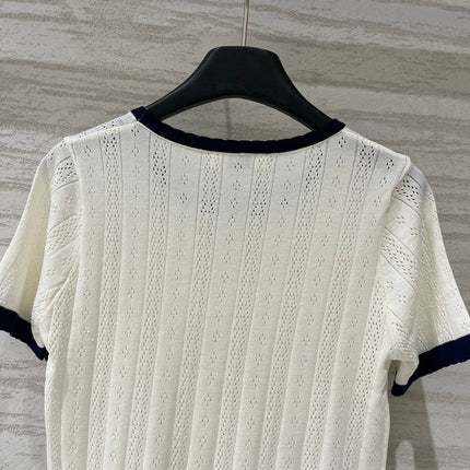 CHLOE 26S SHORT SLEEVE KNIT TOP STYLE 6