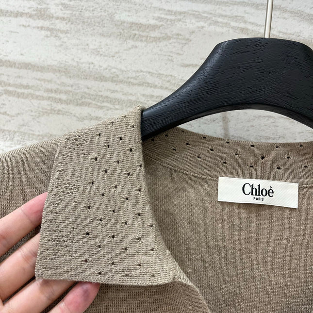 CHLOE 26S SHORT SLEEVE KNIT TOP STYLE 4