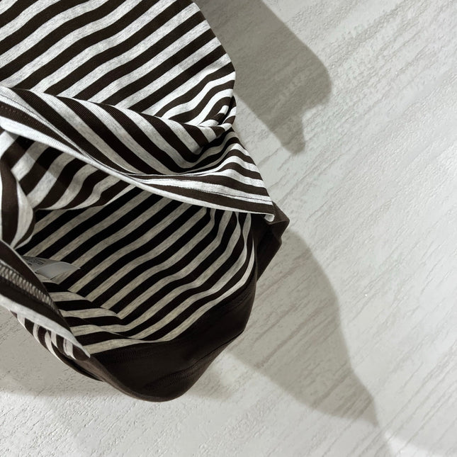 VALENTINO 26S STRIPED TIE-NECK T-SHIRT 358