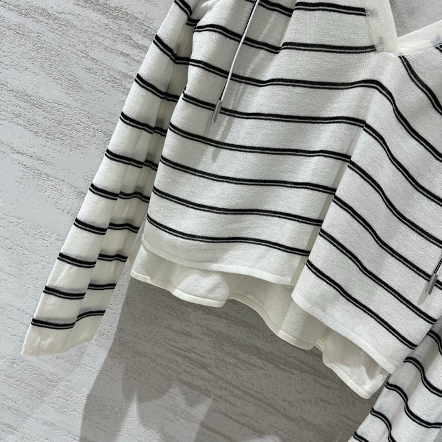 CELINE 26S V-NECK HOODED SWEATER 523