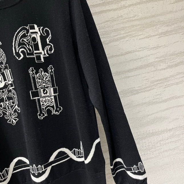 HERMES 26S CREWNECK KNIT SWEATER 866