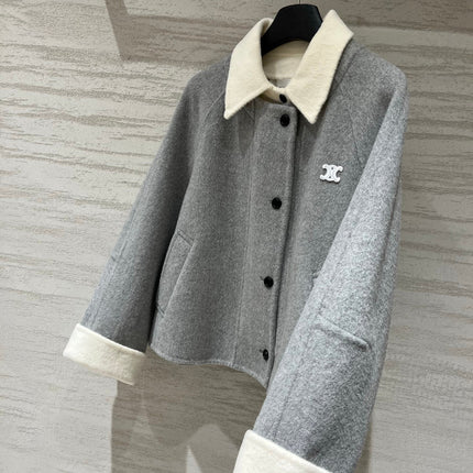 CELINE 26S COLLAR WOOL JACKET 606