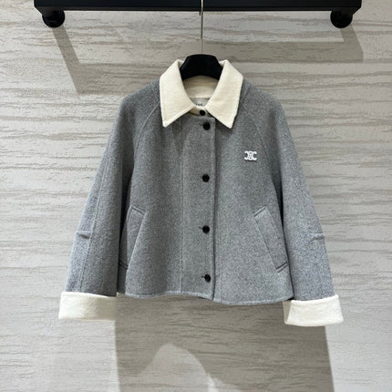 CELINE 26S COLLAR WOOL JACKET 606