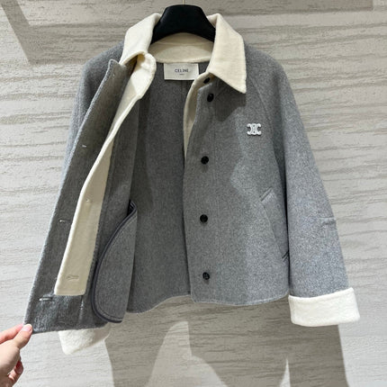 CELINE 26S COLLAR WOOL JACKET 606