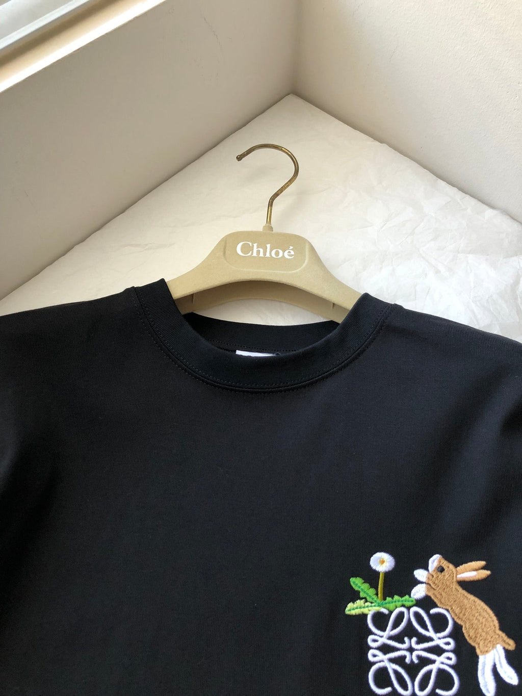 Loewe Rabbit T-shirt Black Cotton