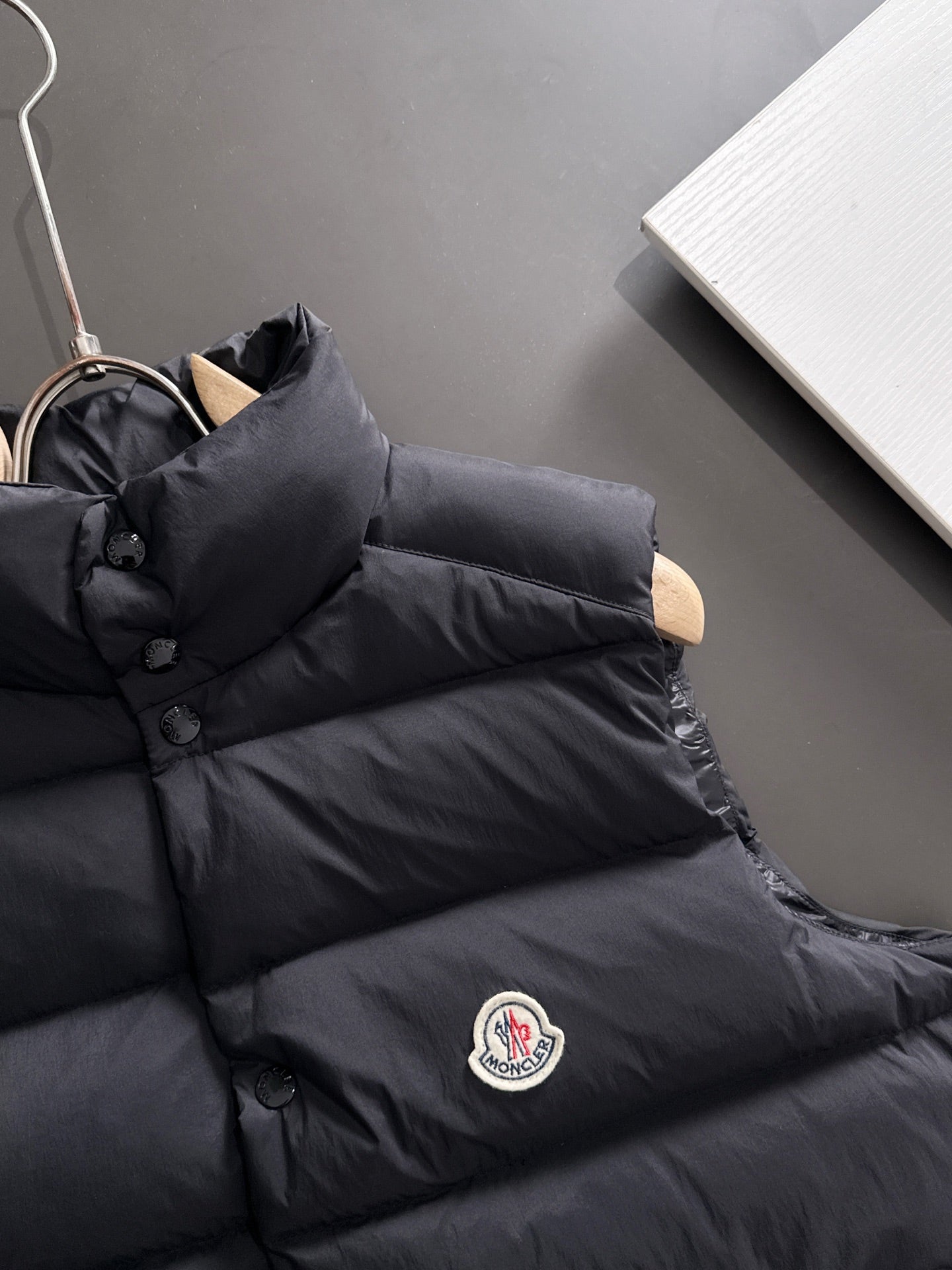 MONCLER CONTRIN DOWN VEST IN BLACK
