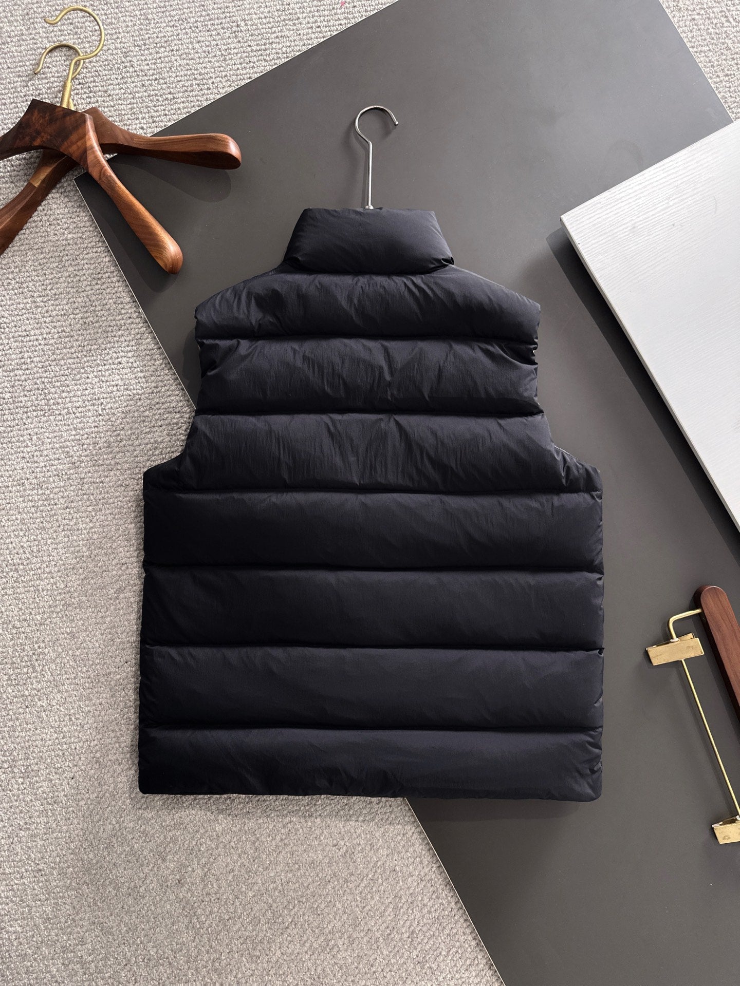 MONCLER CONTRIN DOWN VEST IN BLACK