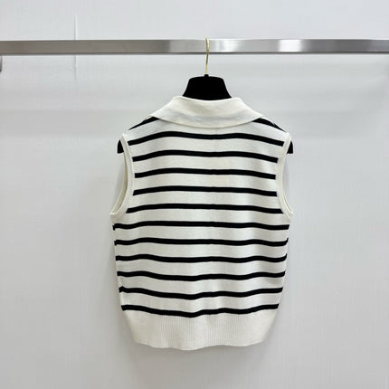 VALENTINO 26S COLLARED KNIT VEST 396