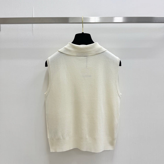VALENTINO 26S COLLARED KNIT VEST 398