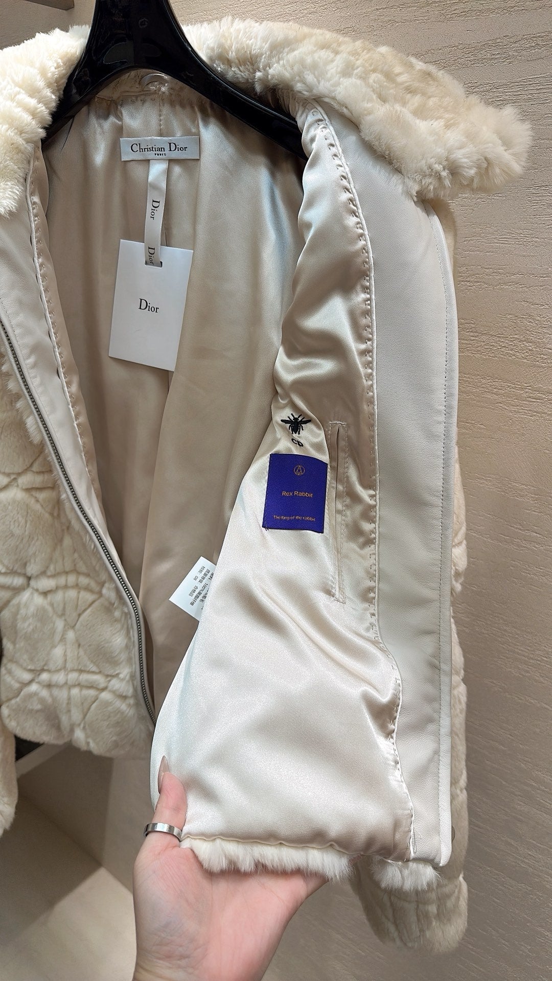 DIOR 25S RABBIT FUR JACKET 627