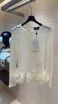 CHANEL 26S SHEER ORGANZA BLOUSE 661