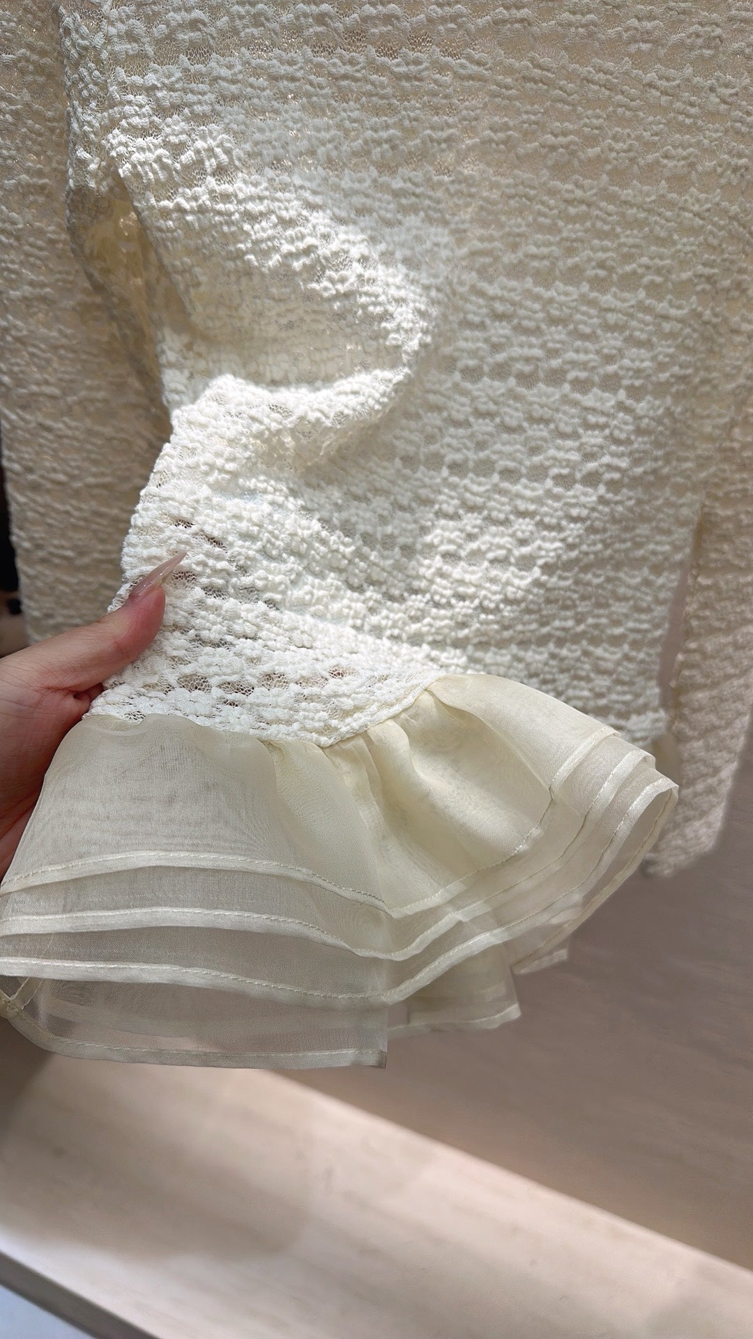 CHANEL 26S SHEER ORGANZA BLOUSE 661