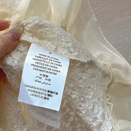 CHANEL 26S SHEER ORGANZA BLOUSE 661