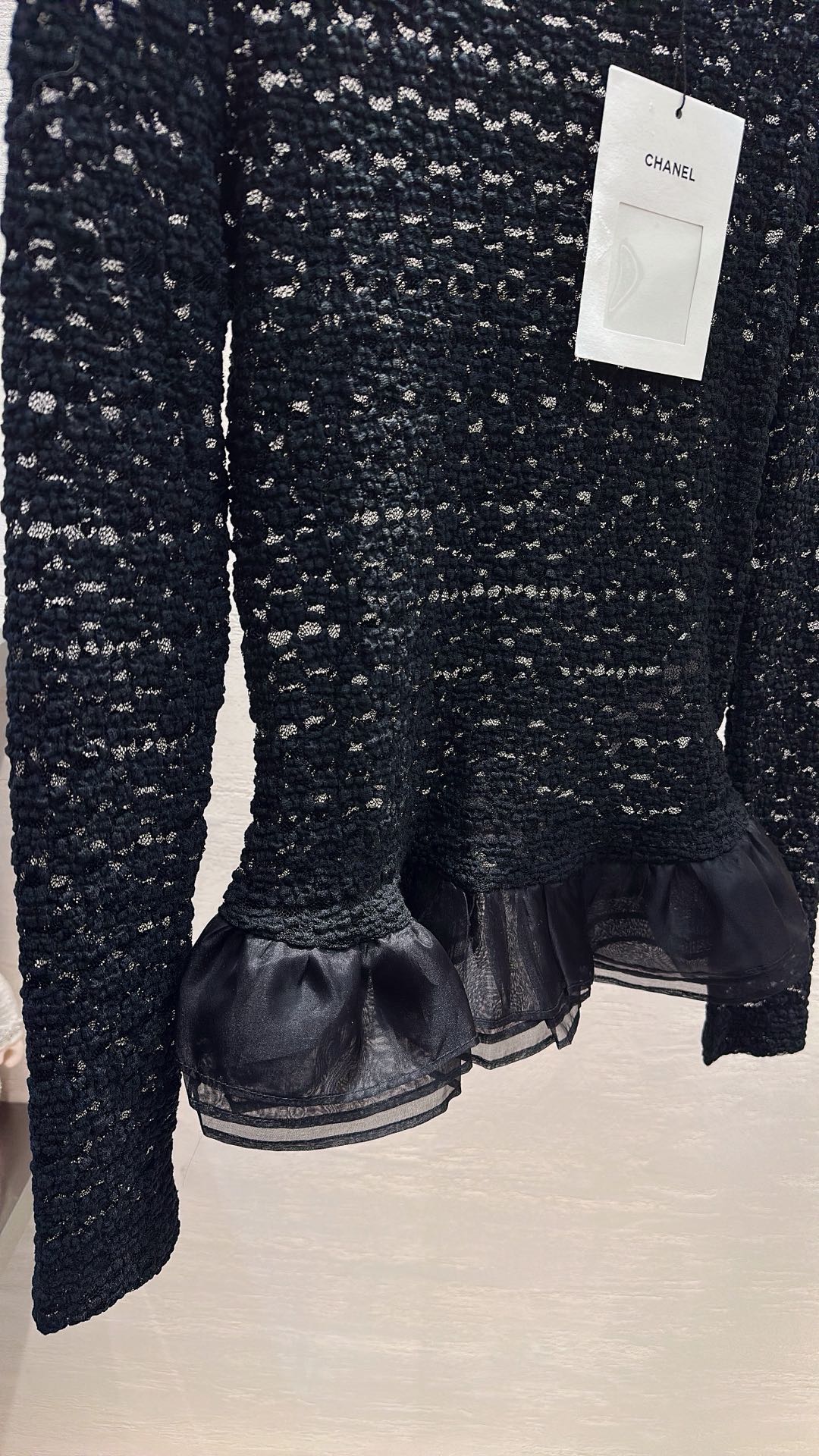 CHANEL 26S SHEER ORGANZA BLOUSE 660