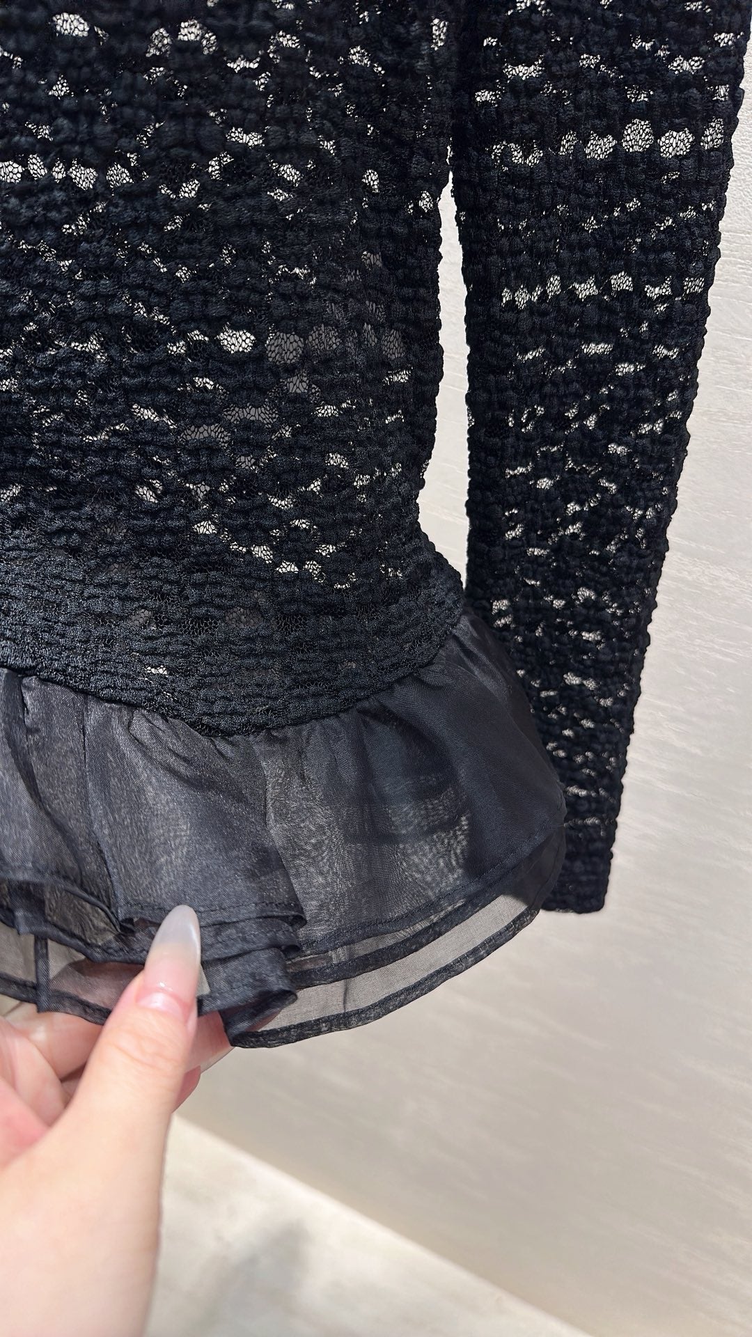 CHANEL 26S SHEER ORGANZA BLOUSE 660
