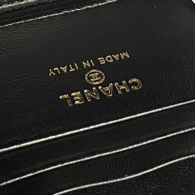 CHANEL 25S VANITY CASE 17 IN BLACK LAMBSKIN GOLD HARDWARE