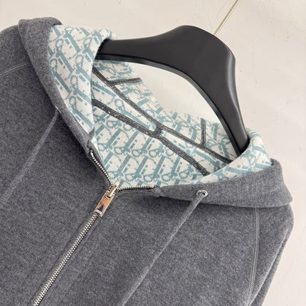 DIOR 26S REVERSIBLE ZIP-UP HOODIE 887